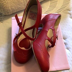 Pinup Couture Red Flapper Heels